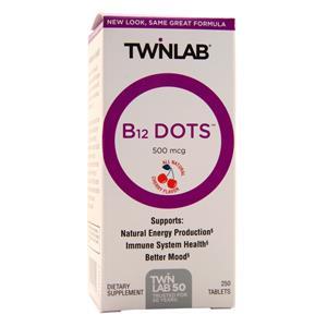 TwinLab B-12 Dots Cherry 250 tabs