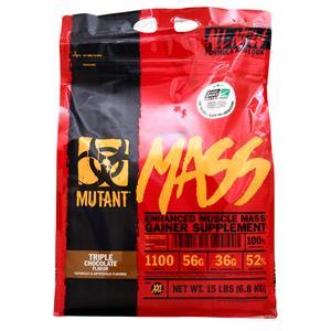 Fit Foods Mutant Mass - Muscle Mass Gainer Triple Chocolate 15 lbs