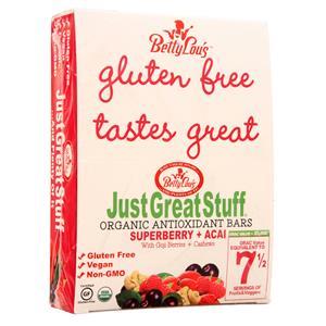 Betty Lou's Just Great Stuff - Gluten Free Antioxidant Bar SuperBerry + Acai 12 bars