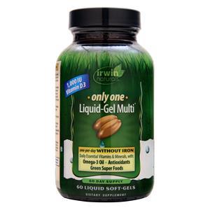 Irwin Naturals Only One Liquid-Gel Multi Without Iron 60 sgels