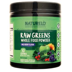 Naturelo Raw Greens Whole Food Powder Wild Berry 240 grams