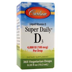 Carlson Super Daily D3 - Liquid Vitamin D (4000IU)  10.3 mL