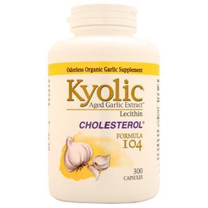 Kyolic Aged Garlic Extract Lecithin Cholesterol Formula #104  300 caps