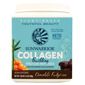 SunWarrior Plant-Based Collagen Building Protein Peptides Chocolate Fudge 500 grams