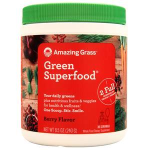 Amazing Grass Green Superfood Drink Powder Berry 8.5 oz