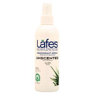 Lafe's Natural Bodycare Deodorant Spray - Unscented Aloe 8 oz