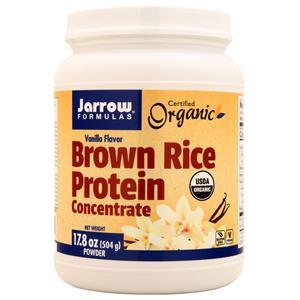 Jarrow Brown Rice Protein Concentrate - Certified Organic Vanilla 504 grams