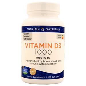 Nordic Naturals Nordic Vitamin D3 Orange 120 sgels