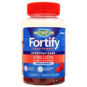 Nature's Way Fortify Gummy Probiotic - Everyday Care 6 billion Berry 60 gummy