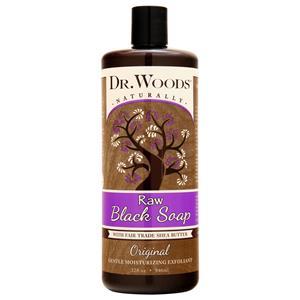 Dr. Woods Raw Black Soap With Fair Trade Shea Butter - Liquid Original 32 fl.oz