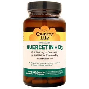 Country Life Quercetin + D3  90 vcaps