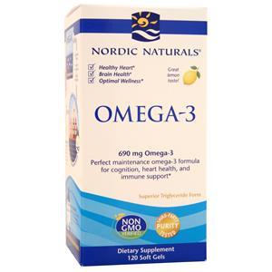 Nordic Naturals Omega-3 Lemon 120 sgels