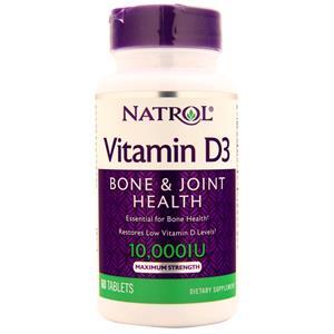 Natrol Vitamin D3 (10,000IU) Maximum Strength  60 tabs