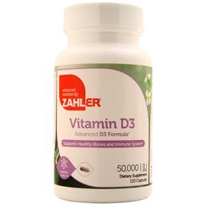 Zahler Vitamin D3 (50,000IU)  120 vcaps