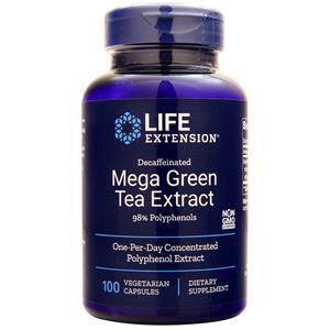 Life Extension Mega Green Tea Extract (Decaffeinated)  100 vcaps