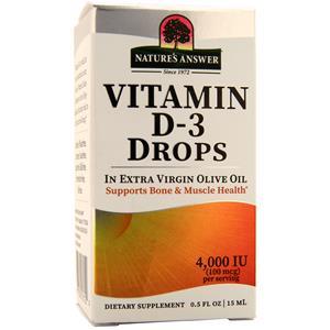 Nature's Answer Vitamin D-3 Drops  0.5 fl.oz