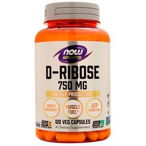 Now D-Ribose (750mg)  120 vcaps