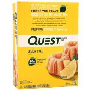 Quest Nutrition Quest Natural Protein Bar Lemon Cake 12 bars