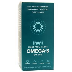 iWi Omega-3 EPA+DHA Made From Algae  30 sgels