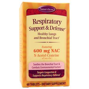 Nature's Secret Respiratory Support & Defense  60 tabs