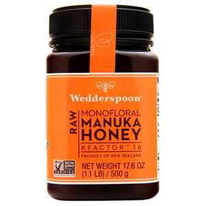 Wedderspoon Raw Monofloral Manuka Honey KFactor 16  17.6 oz