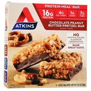 Atkins Protein Meal Bar Chocolate Peanut Butter Pretzel 5 bars