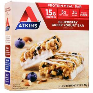 Atkins Protein Meal Bar Blueberry Greek Yogurt 5 bars