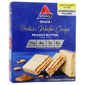 Atkins Protein Wafer Crisp Snack Peanut Butter 5 bars
