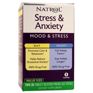 Natrol Stress and Anxiety Day and Night 60 tabs – iShop Nutrition UK