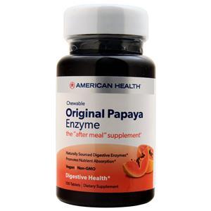 American Health Chewable Original Papaya Enzyme  100 tabs