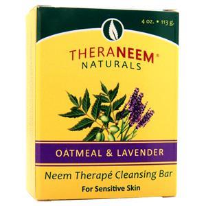 Theraneem Organix Neem Therape Cleansing Bar Oatmeal & Lavender 4 oz