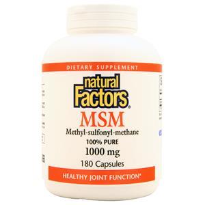 Natural Factors MSM (1000mg)  180 caps