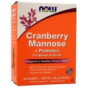 Now Cranberry Mannose + Probiotics  24 pckts