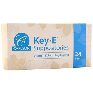 Carlson Key-E Suppositories with Natural Vitamin E  24 pack