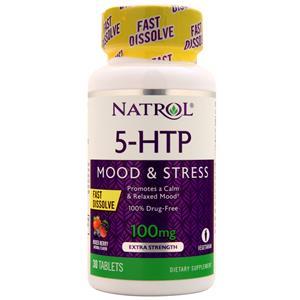Natrol 5-HTP Fast Dissolve (100mg) Mixed Berry 30 tabs