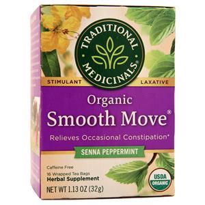 Traditional Medicinals Organic Laxative Tea Smooth Move - Senna Peppermint 16 pckts