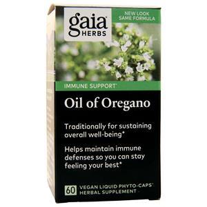 Gaia Herbs Single Herbs - Oil of Oregano  60 vcaps