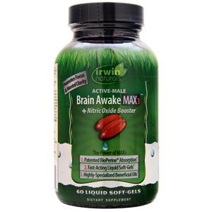 Irwin Naturals Active-Male Brain Awake MAX3 + Nitric Oxide Booster  60 sgels