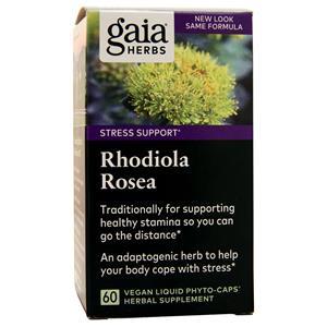Gaia Herbs Single Herbs - Rhodiola Rosea  60 vcaps