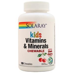 Solaray Kids Chewable Vitamins & Minerals Natural Black Cherry 120 chews