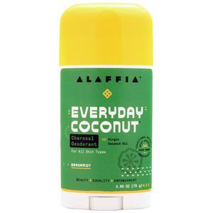 Alaffia Everyday Coconut Charcoal Deodorant Bergamot 2.65 oz