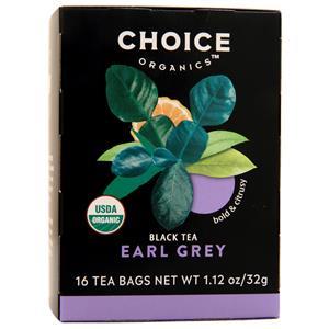 Choice Organics Black Tea Earl Grey 16 pckts