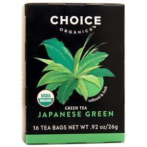 Choice Organics Green Tea Japanese Green 16 pckts