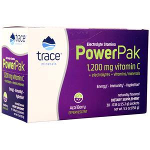 Trace Minerals Research Electrolyte Stamina Power Pak Acai Berry 30 pckts