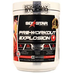 Six Star Pro Nutrition Pre-Workout Explosion Fruit Punch 210 grams