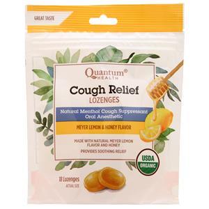 Quantum Cough Relief Lozenges Meyer Lemon & Honey 18 lzngs