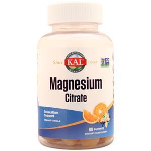 KAL Magnesium Citrate Gummies (83mg) Orange Vanilla 60 gummy