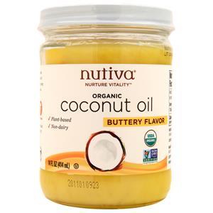 Nutiva Organic Coconut Oil Buttery Flavor 14 fl.oz