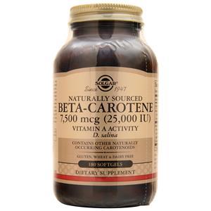 Solgar Naturally Sourced Beta-Carotene  180 sgels