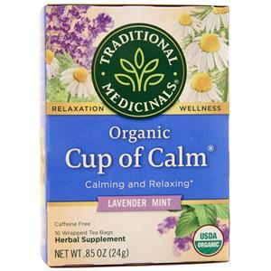 Traditional Medicinals Organic Relaxation Tea Cup of Calm - Lavender Mint 16 pckts